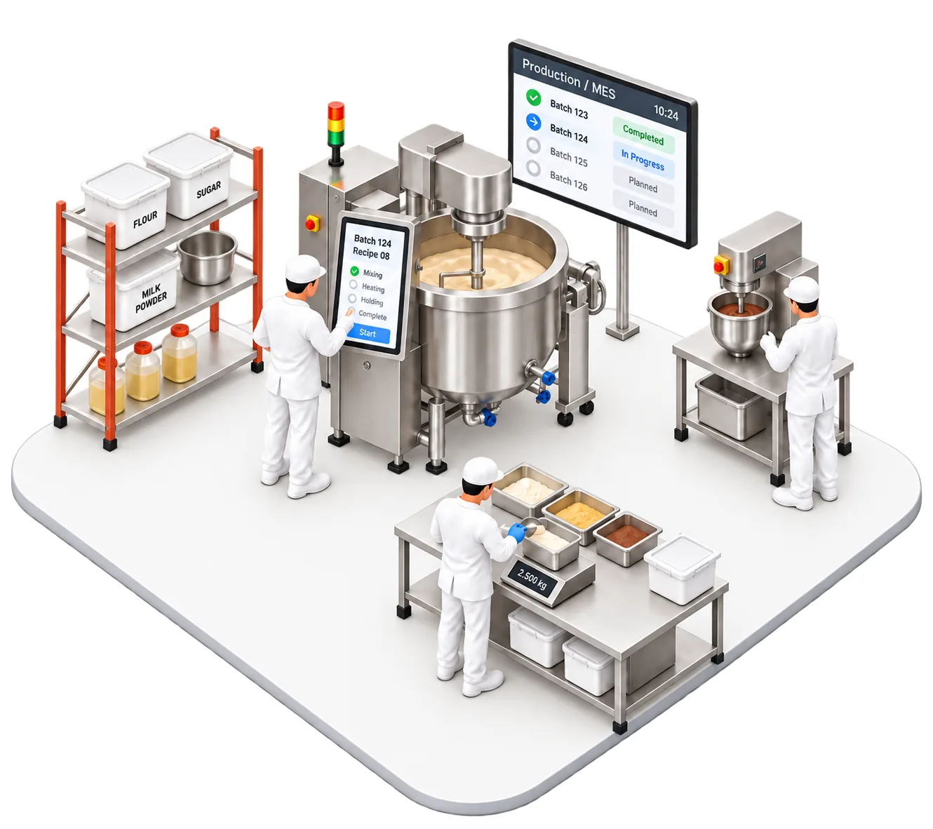Raw Material Issue & Production